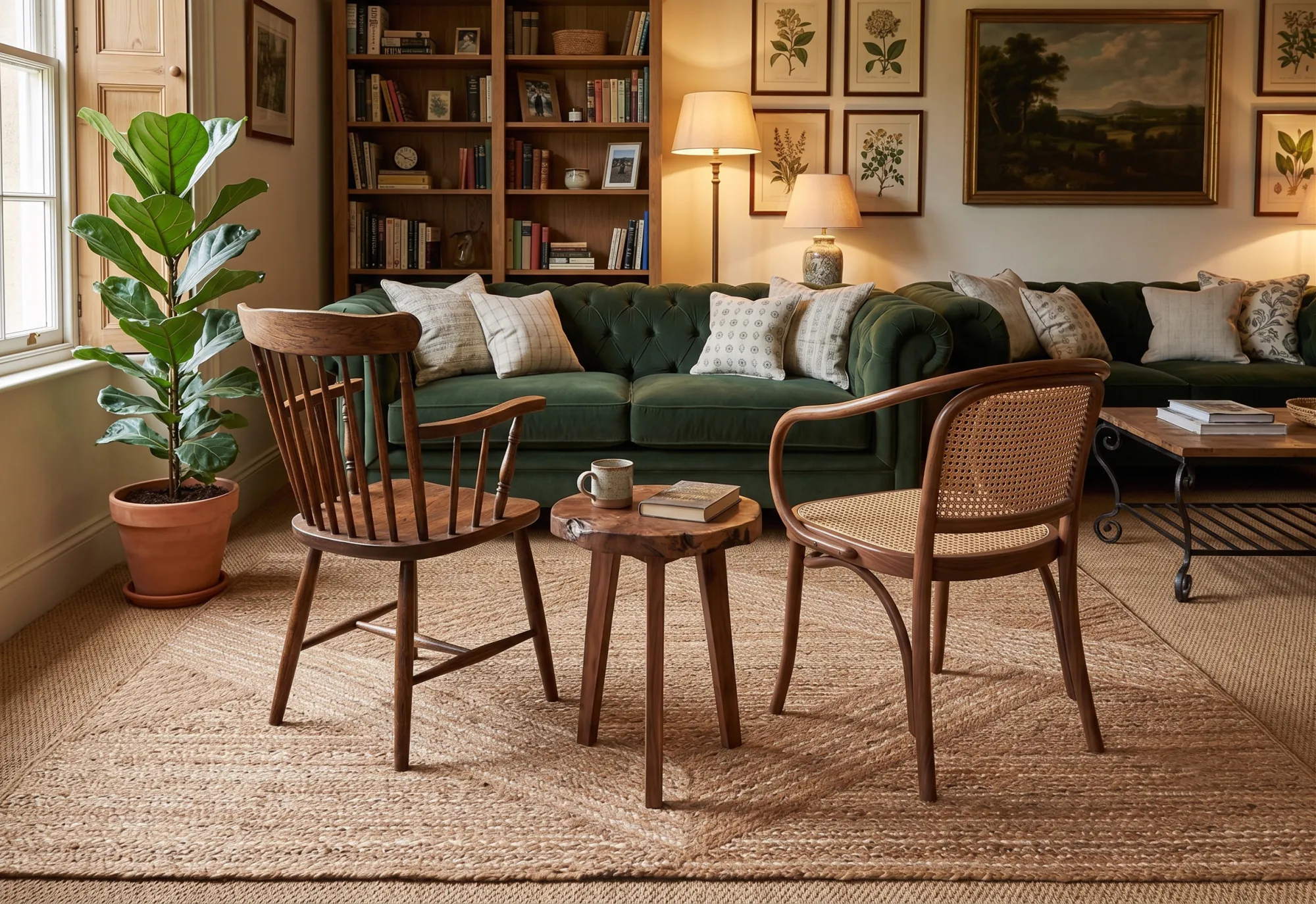 Atlas, a hand-woven natural jute rug by Exellica Home